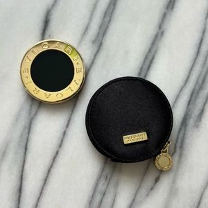 Rare Bvlgari Sliding Gold Compact Mirror